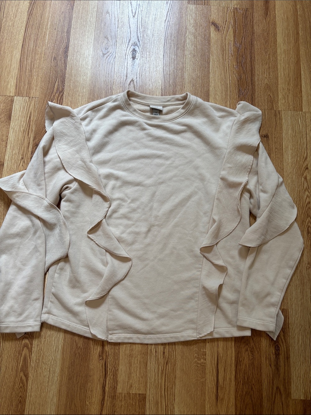 A new day Women's Ruffle Long-Sleeve Top - Cream